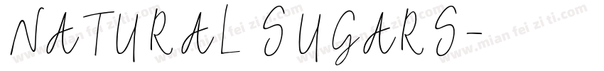 NATURAL SUGARS字体转换